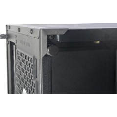 Inter-Tech C-303 Mirror Tower ATX Case - Sleek Black Design, No Power Supply Included, Perfect for Custom Builds!